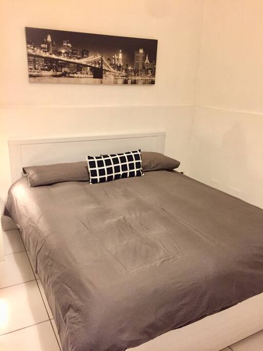 KING bedroom with private bathroom directly from the room