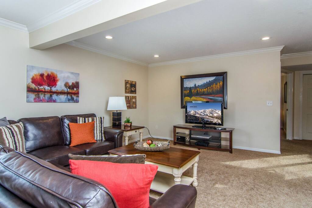 Living room on lower level