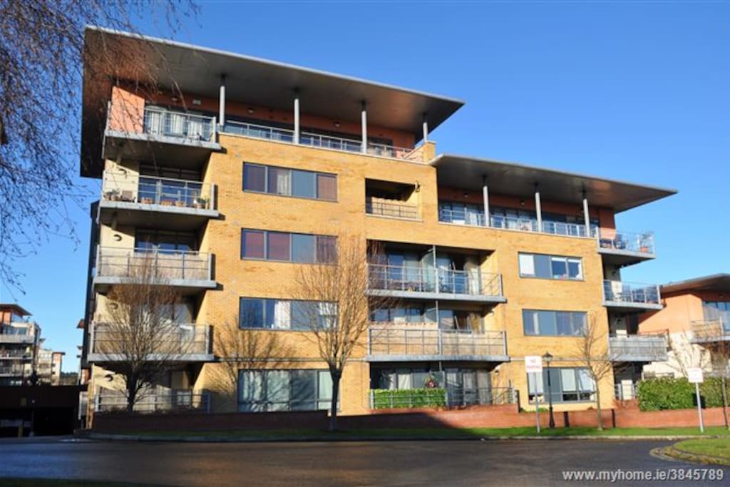 front of building