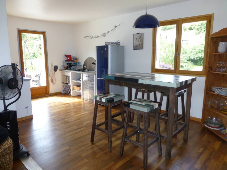 Cuisine ensoleillée dès le matin