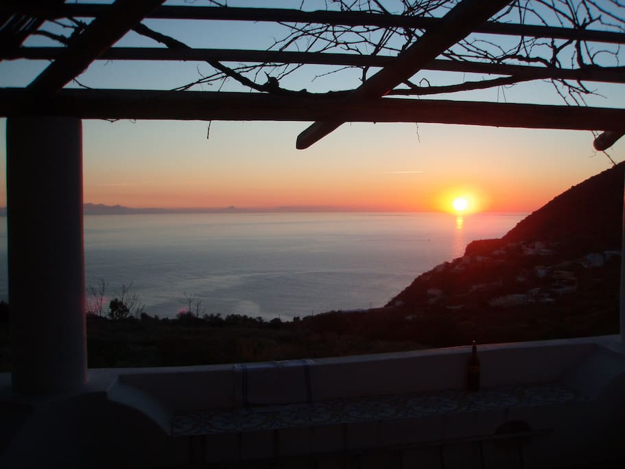 Tramonto visto dal terrazzo