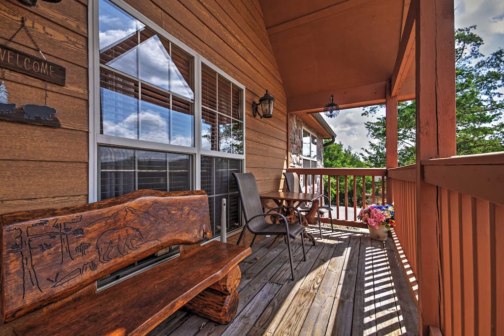 Sit back and enjoy spectacular views of the Ozark Hills right from the front porch!