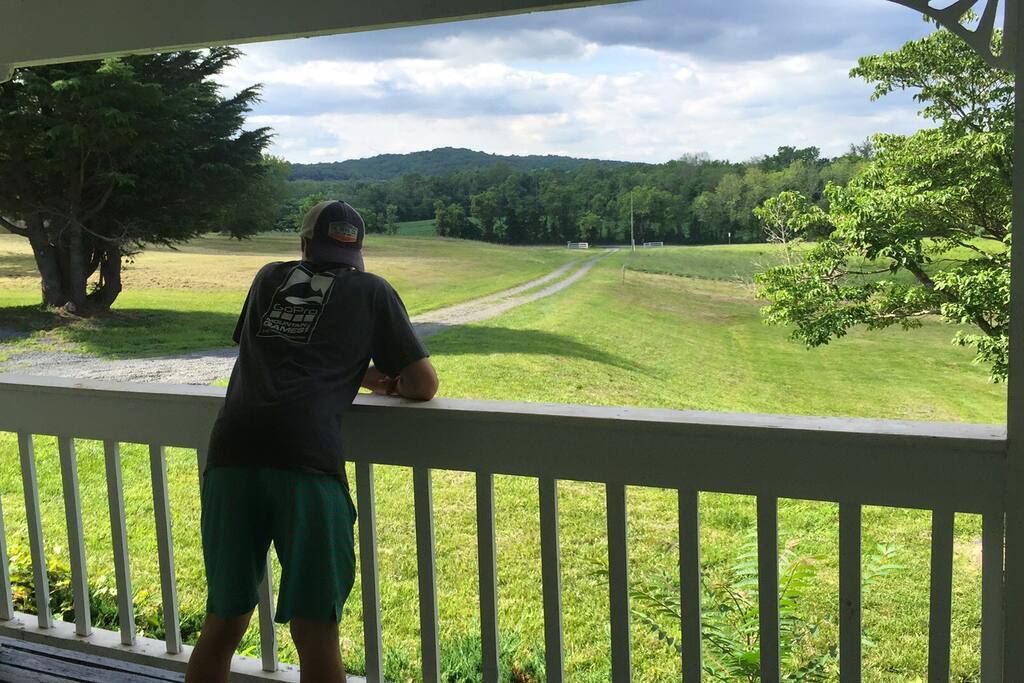 Our view from the Porch looking towards the Potomac River