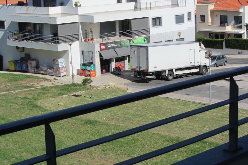 Supermarket behind the apartment