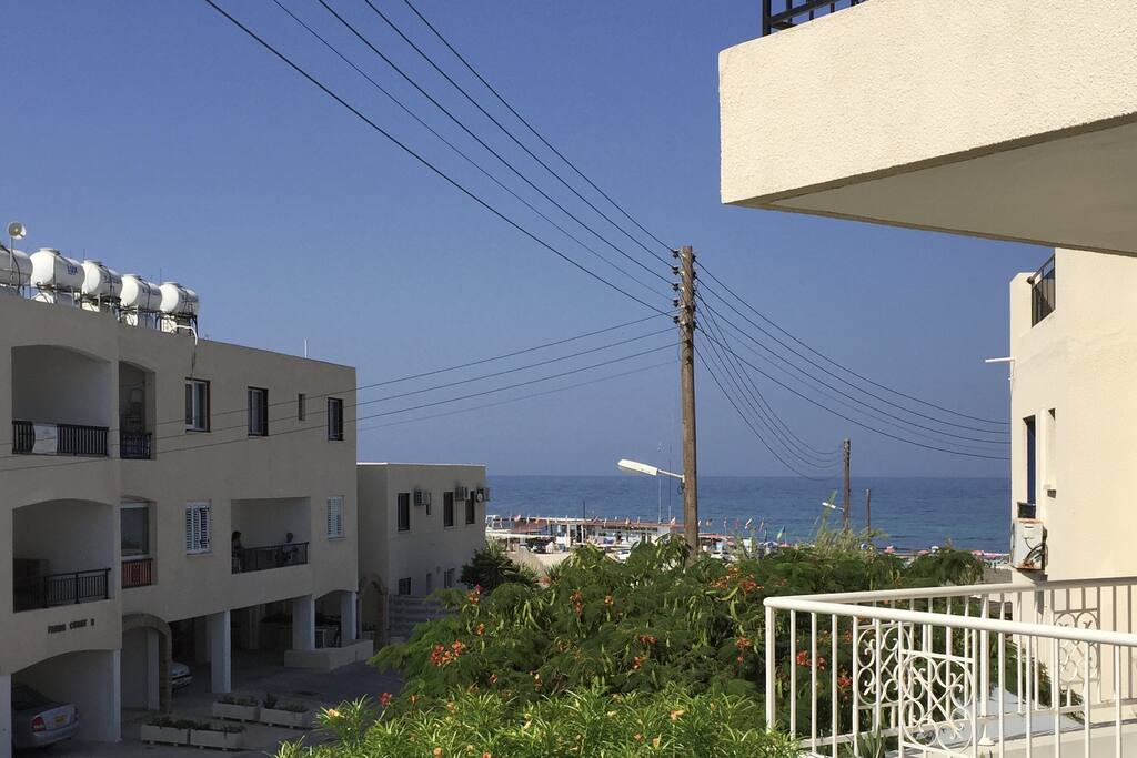 sea view on balcony