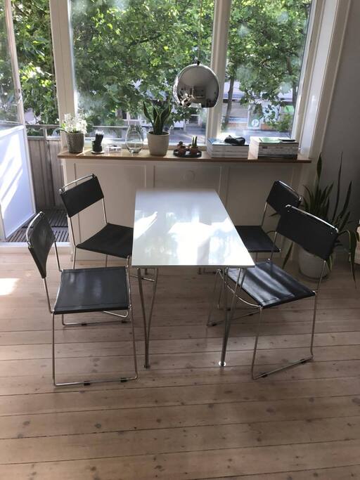 Table in the one of the bedrooms