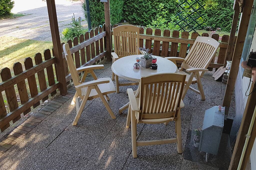 Gezellig overdekt terras!
