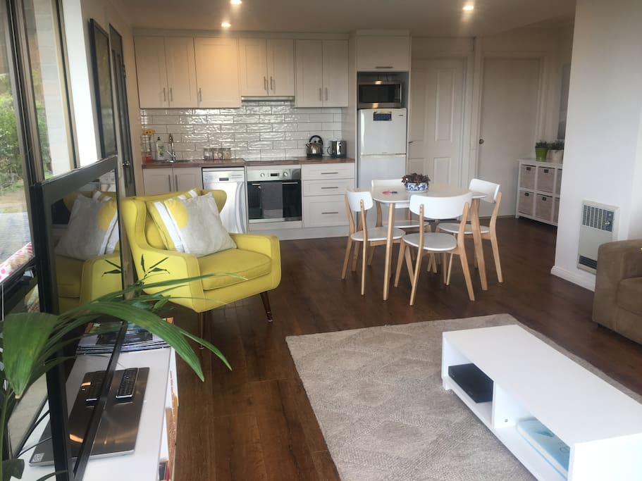 Open plan living and dining