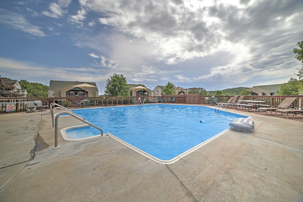 Spend your days relaxing by the community pool.