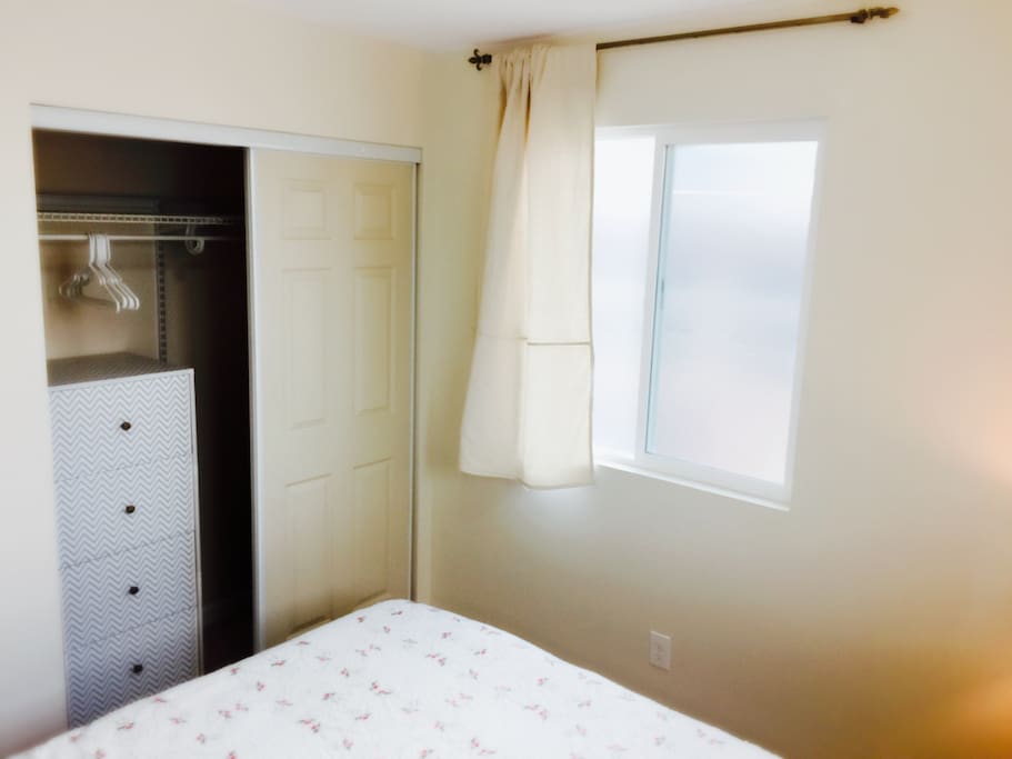 Closet with dresser