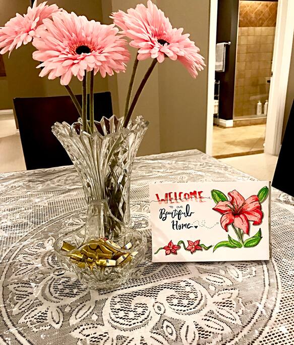 Welcome to Royal Gardens. Card Hand Drawn by My Daughter Christina