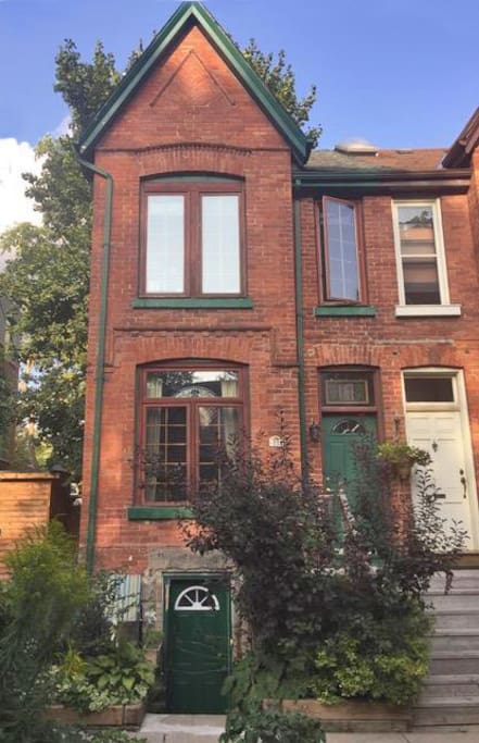 front of the house in Summer