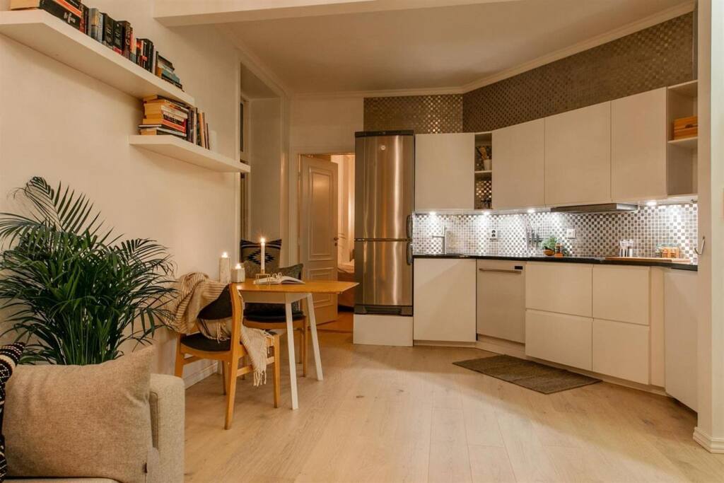 Kitchen and dining table
