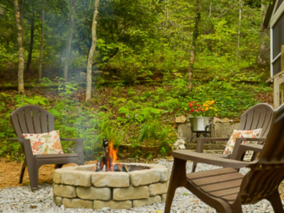 Fire pit area