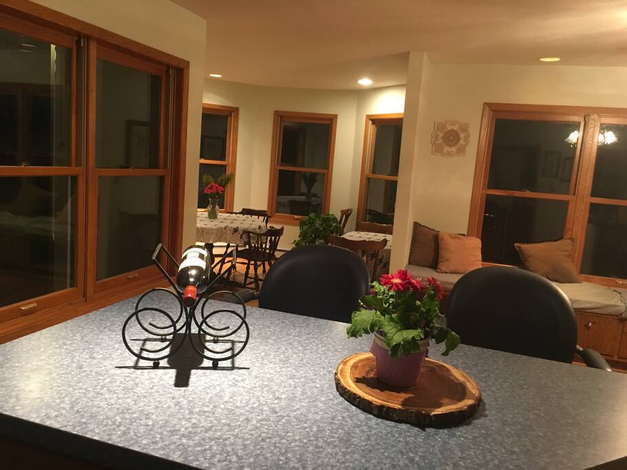 Bar and additional seating