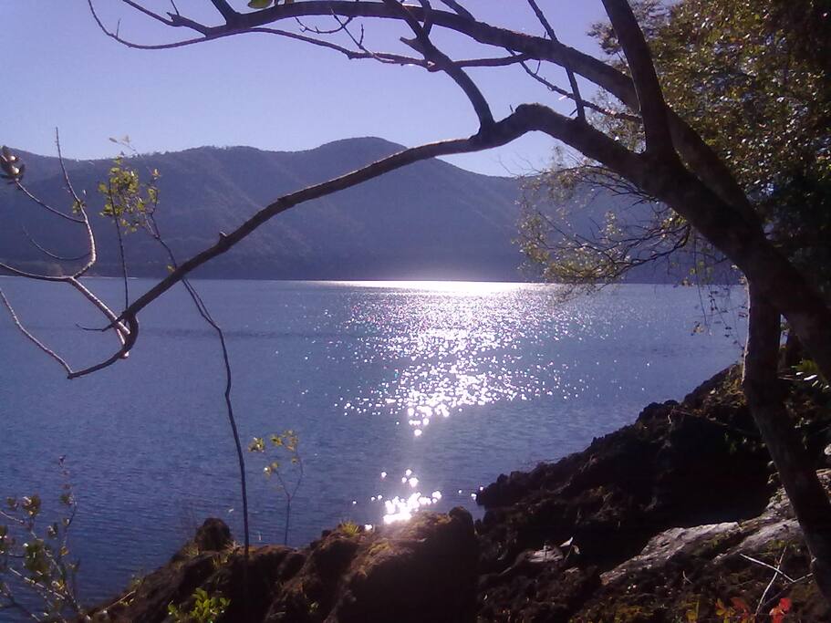 Sendero desde la casa al lago 20 mts.