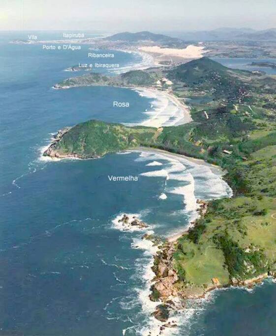 São 50 Km de praias!