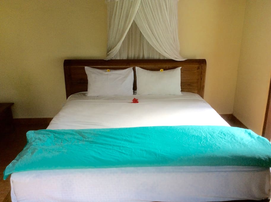 The second bedroom, soft cozy and breezy...