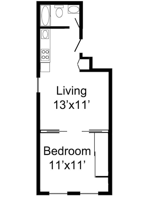 Floor plan of the apartment