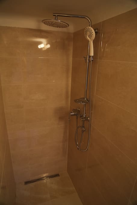 Shower corner in the bathroom