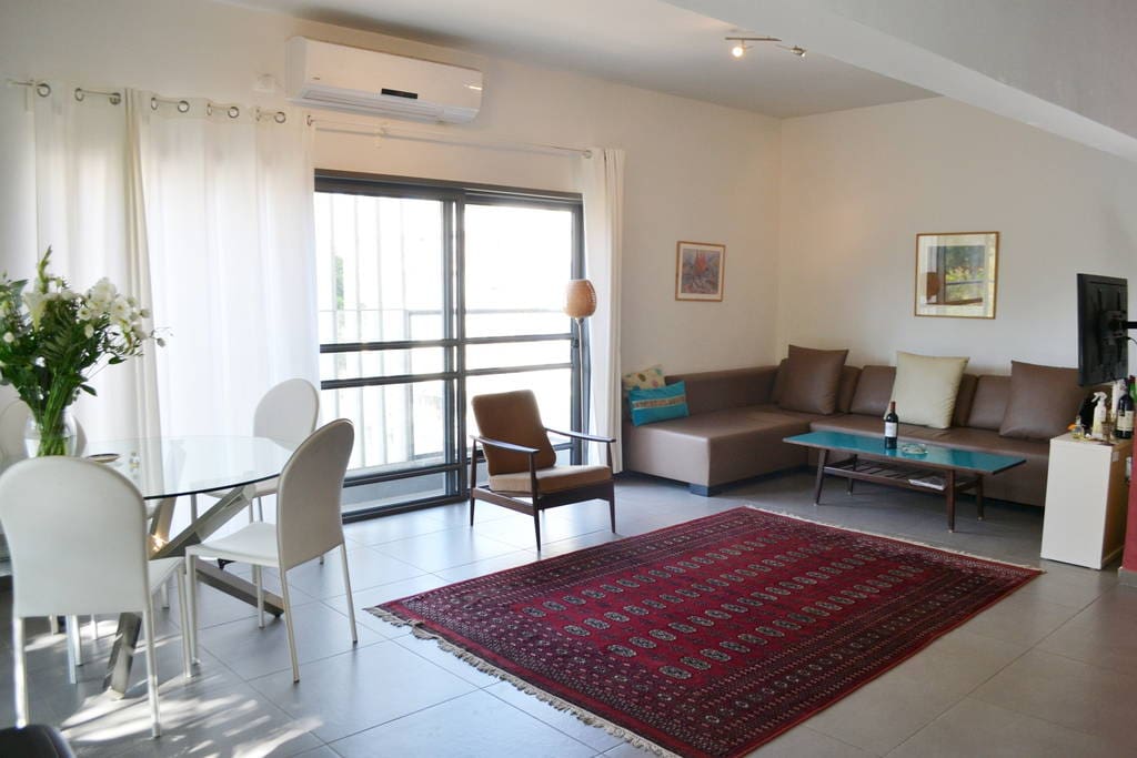 large light and bright open concept living room