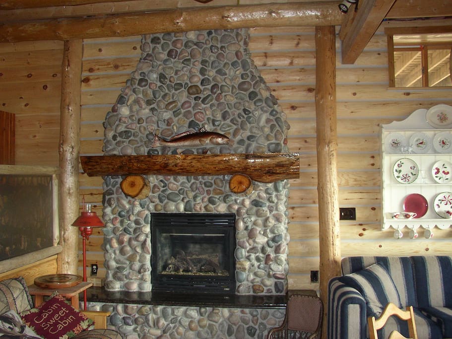 Lower Level gas fireplace