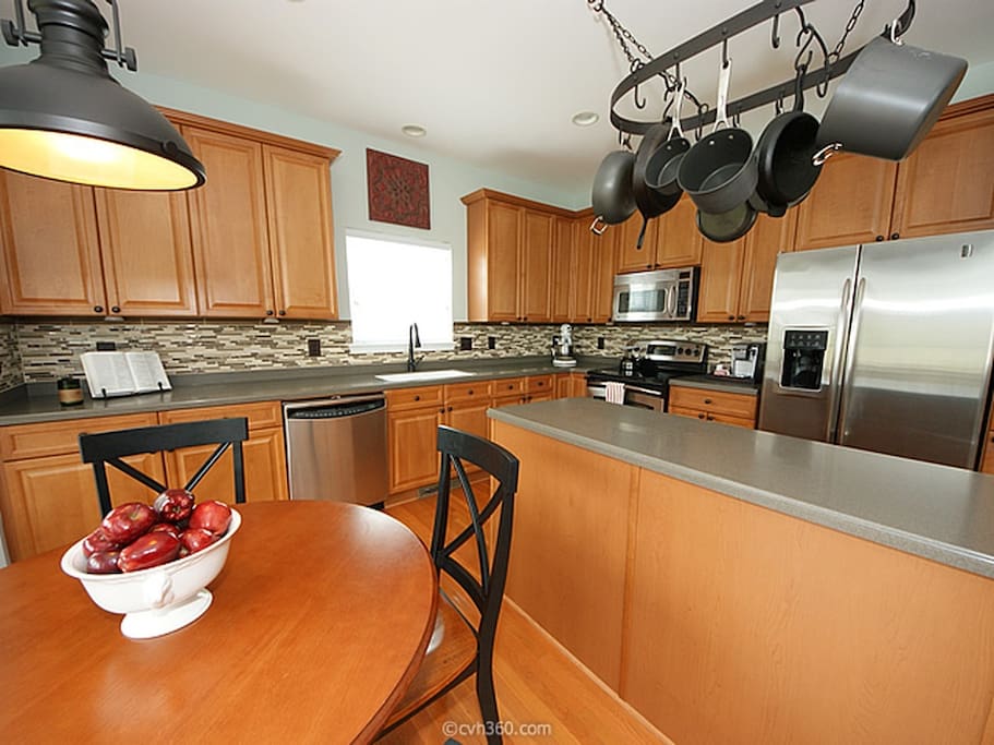 Kitchen is adjacent to living room