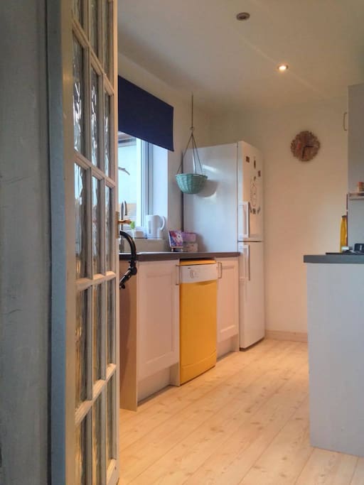 our lovely kitchen which always smell of the good coffee and home made bread
