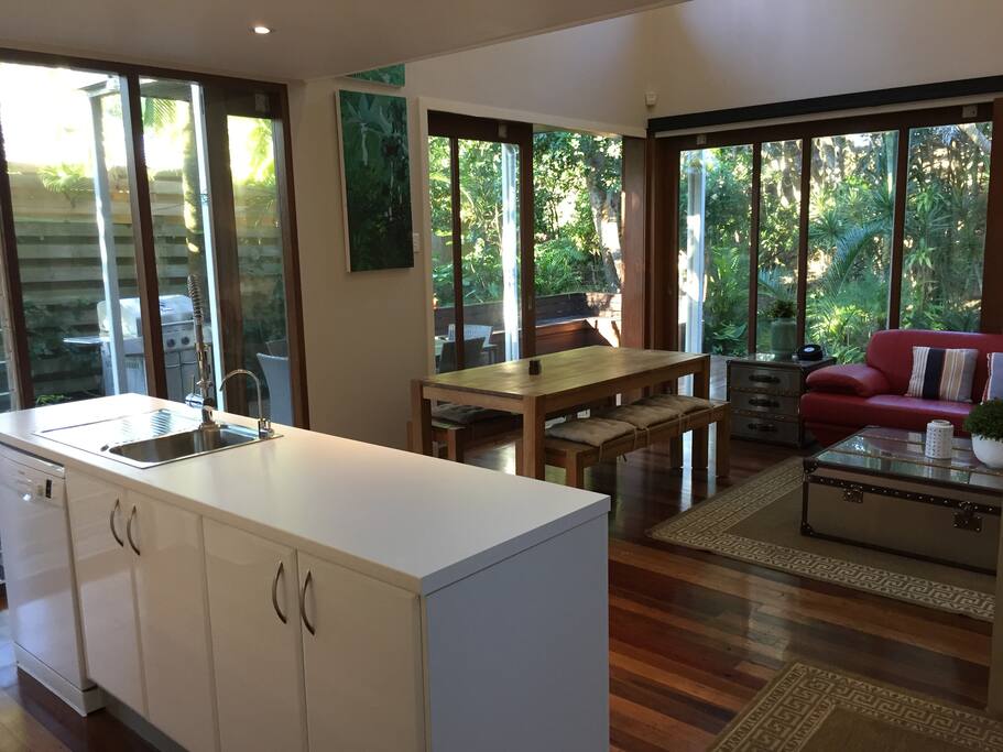 Open plan living area.