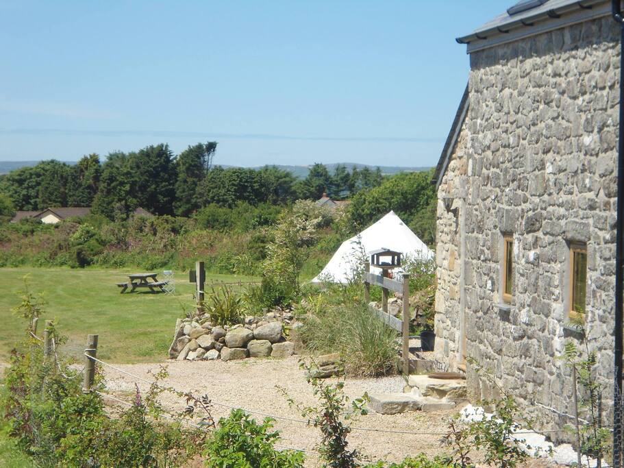 The Barn looking West to the Penwith Peninsula