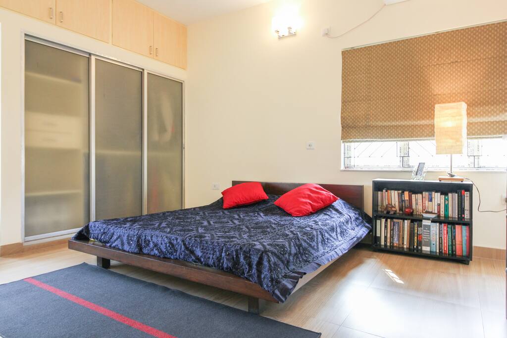 Your bed & cupboards