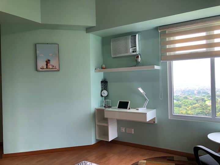 Work desk next to the window with amazing views!