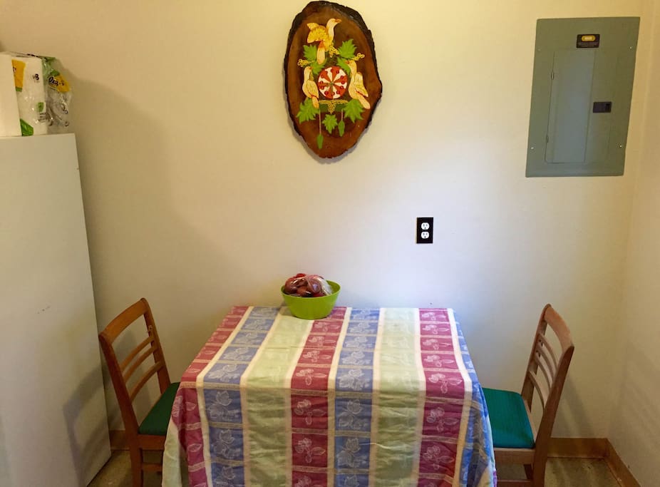 Enjoy your meals in the dining nook.
