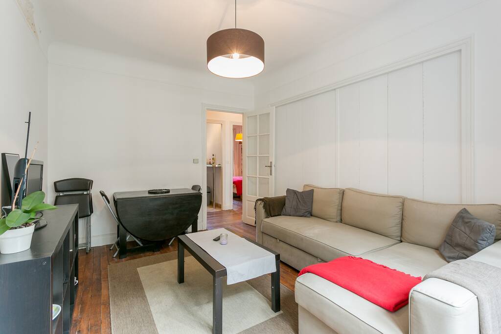 The sofa can be turned into a doublebed