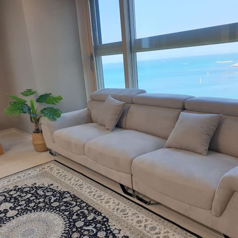 Hotel 59 pyeong best panoramic pool option (ocean from bed) Ocean view ~ I admire the sound of the horizon and the sound of the waves