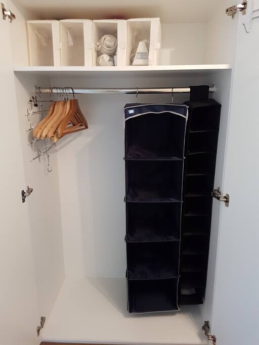 Space for clothes in hallway