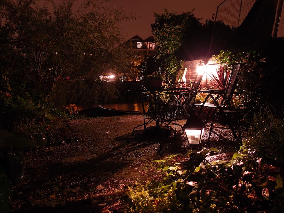 Terrace on the Water by Night