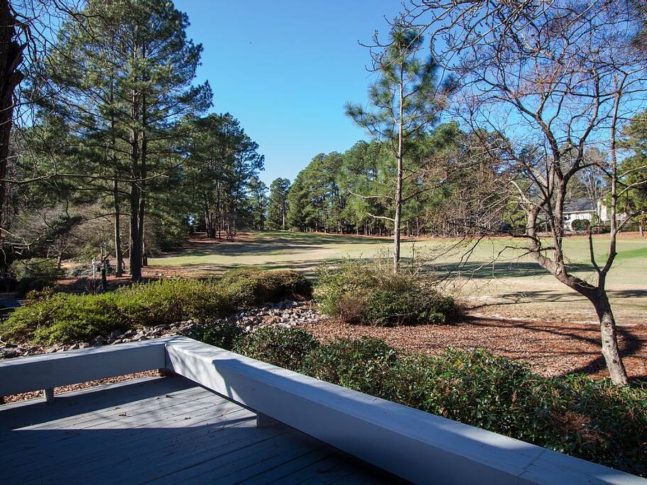 view of tee box on Hole 15, Course #3, from deck