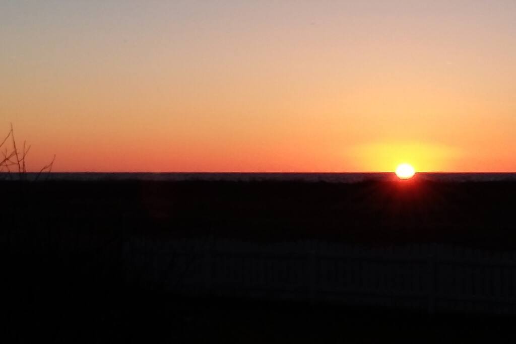 sunset from the house