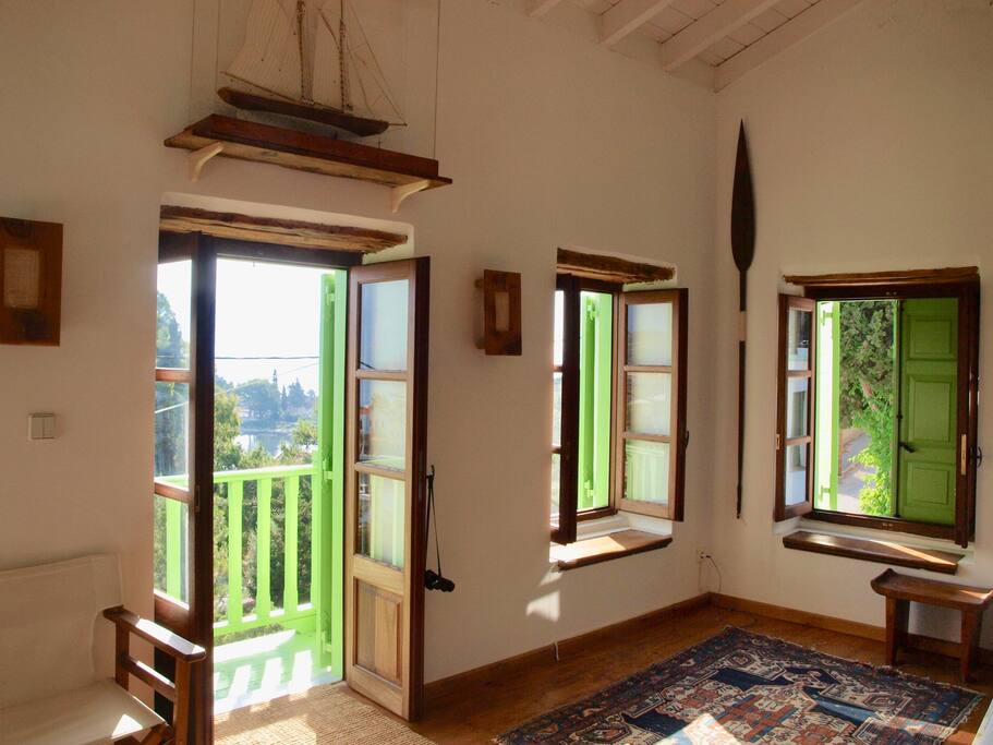 Upstairs Bedroom and balcony