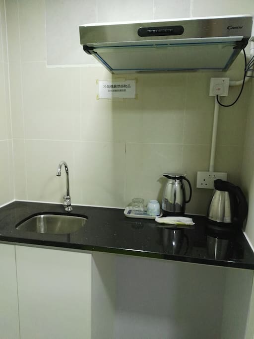 Open kitchen inside the room