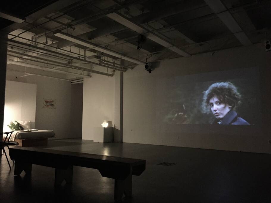 Watch a movie or video art later in the evening