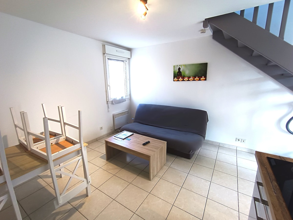 Propriété Airbnb réussie: The starred 2-room duplex * à Saint Méloir Des Ondes