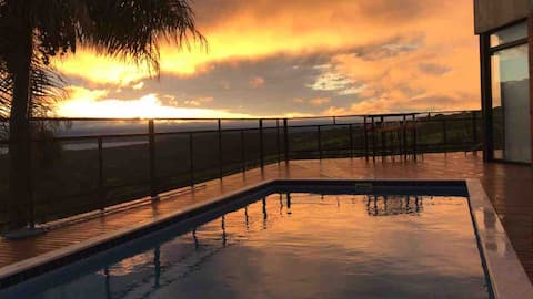 House in a gated community with the best lake view