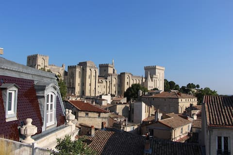 Successful Airbnb property: Face to the Popes Palace in Avignon