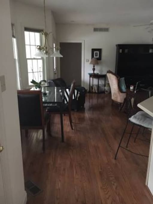 The Family Room/Dining Area