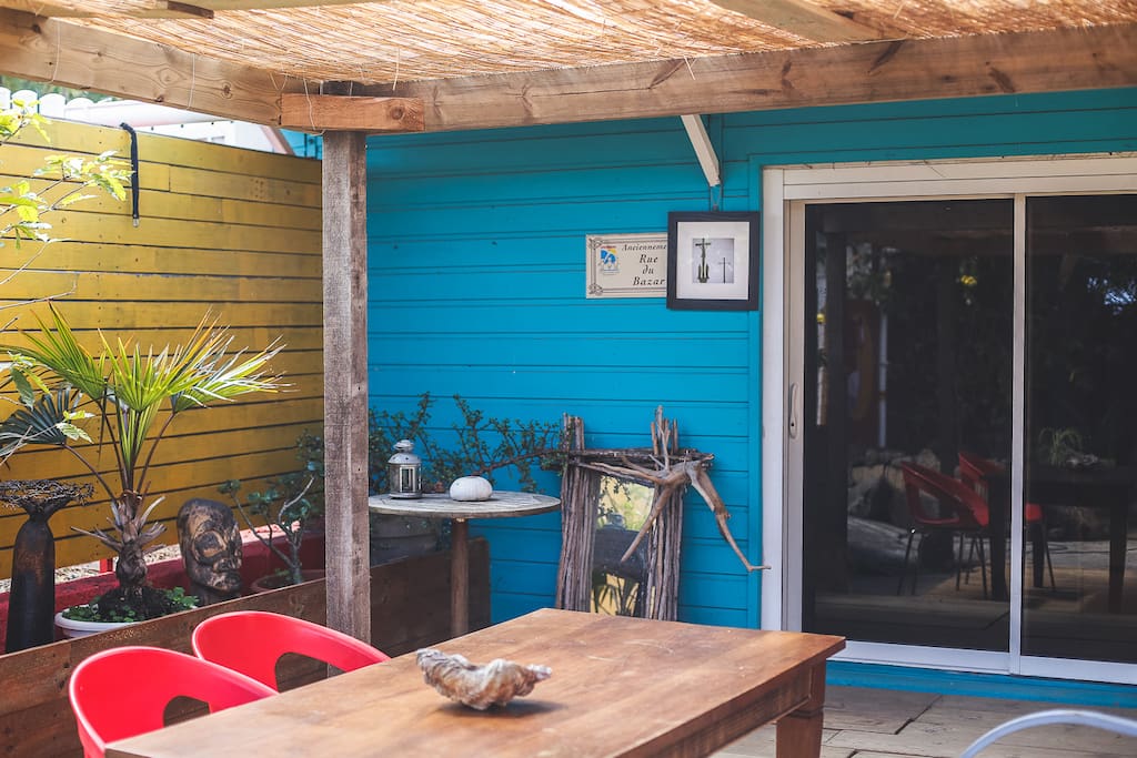 La terrasse du bungalow