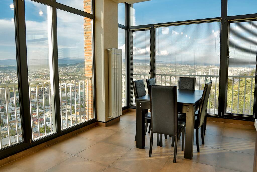 KITCHEN AND THE VIEW OVER TBILISI