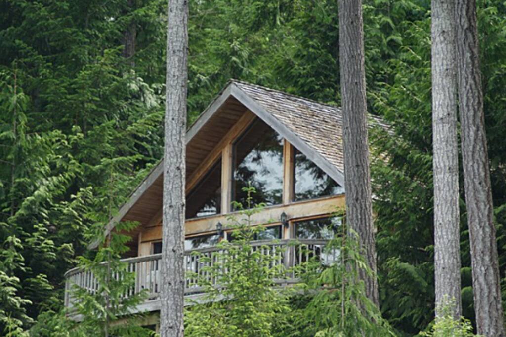 Nestled in the trees, beside the ocean