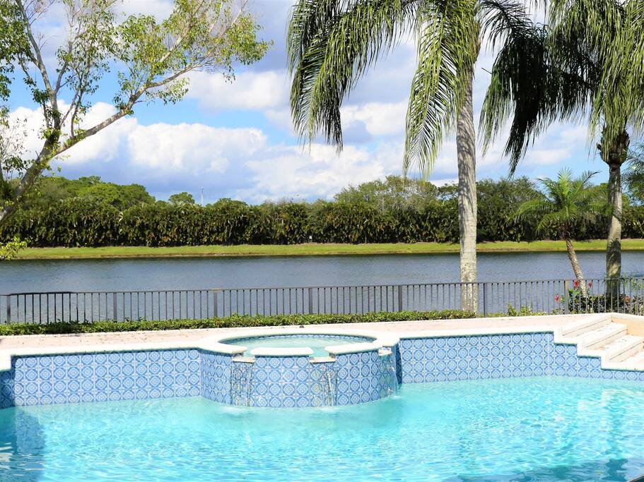 Pool & Spa with Water View
